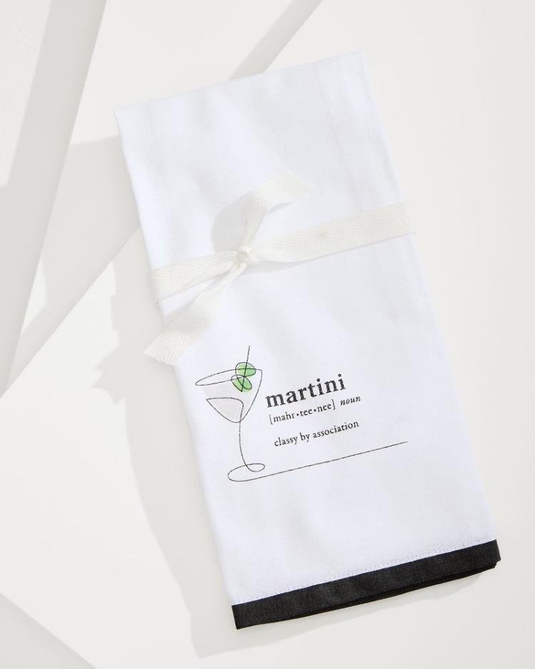 Beach &amp; Home Drinkware &amp; Bar | Tommy Bahama Martini Bar Towel White