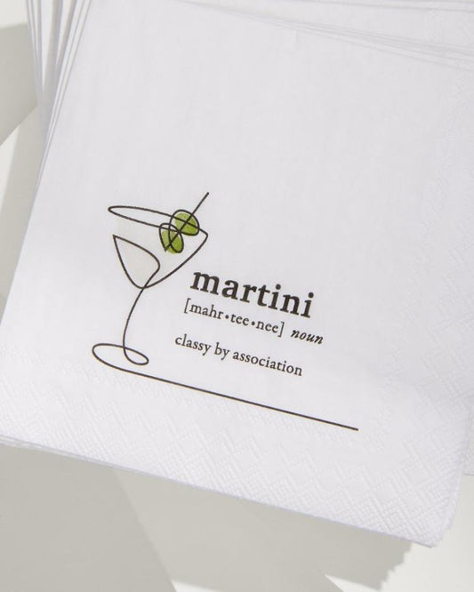 Beach &amp; Home Drinkware &amp; Bar | Tommy Bahama Martini Cocktail Napkins White