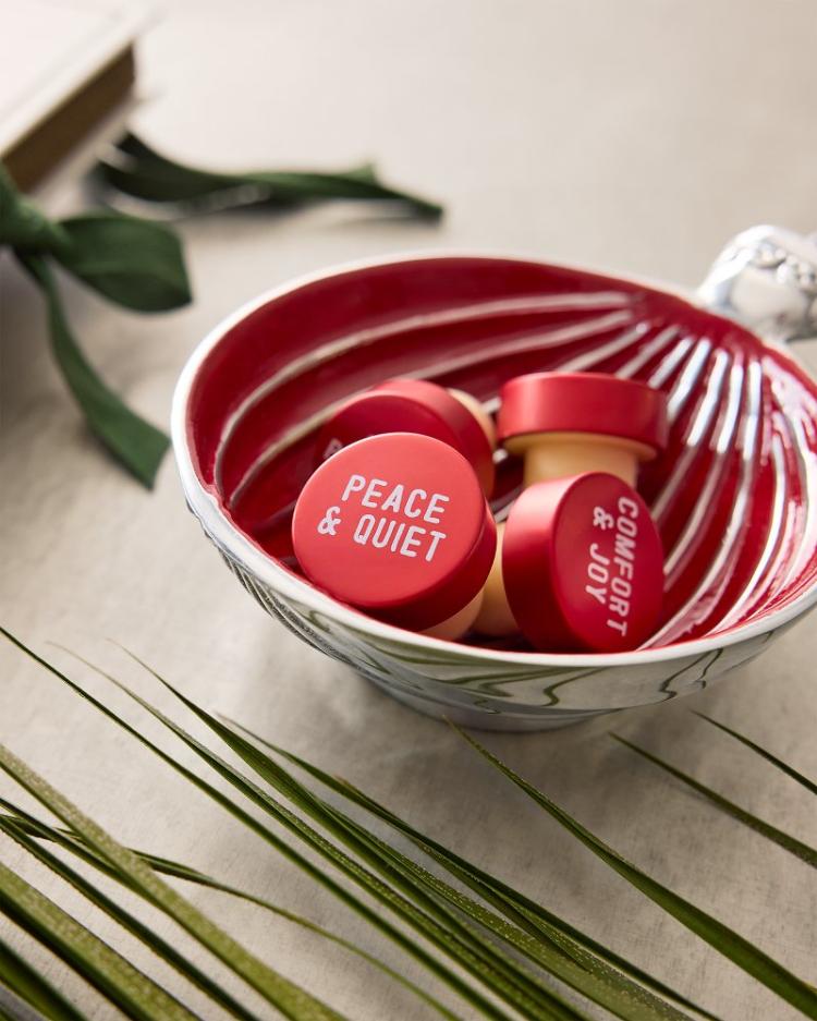 Beach &amp; Home Drinkware &amp; Bar | Tommy Bahama Red Ornament Candy Dish Red