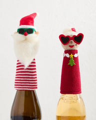 Beach &amp; Home Drinkware &amp; Bar | Tommy Bahama Santa &amp; Mrs. Claus Bottle Topper Set Multicolor