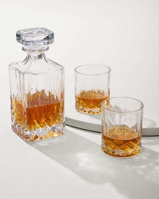 Beach &amp; Home Drinkware &amp; Bar | Tommy Bahama Viski® Admiral Decanter 3-Piece Set Clear