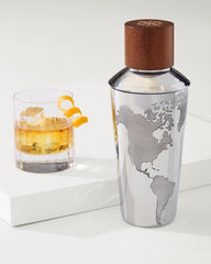 Beach &amp; Home Drinkware &amp; Bar | Tommy Bahama Viski® Globe 3-Piece Cocktail Shaker Silver