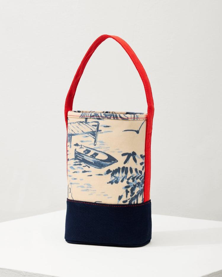 Beach &amp; Home Outdoor Accessories | Tommy Bahama Daise Seascape Wine Caddy Navy