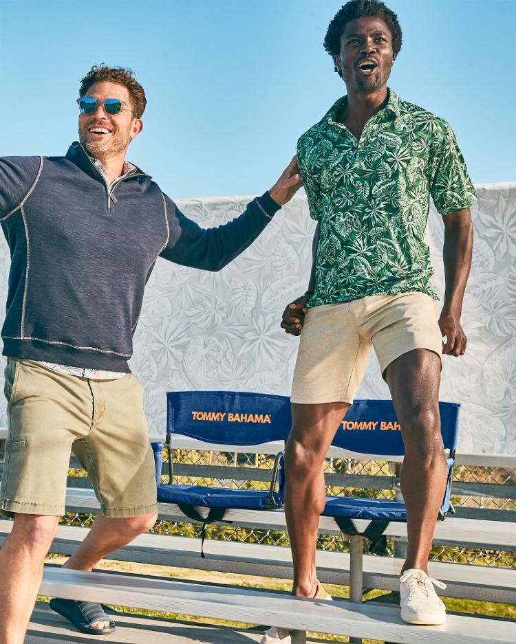 Beach &amp; Home Outdoor Chairs | Tommy Bahama Tommy Bahama Deluxe Folding Stadium Chair Navy