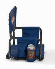 Beach &amp; Home Outdoor Chairs | Tommy Bahama Tommy Bahama Deluxe Folding Stadium Chair Navy