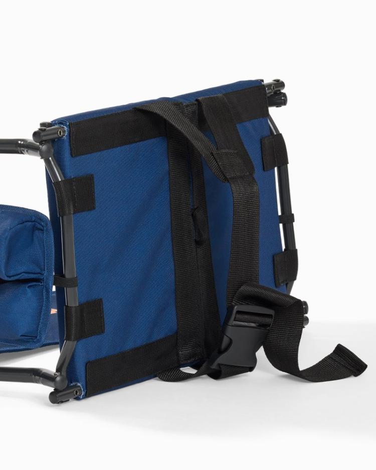 Beach &amp; Home Outdoor Chairs | Tommy Bahama Tommy Bahama Deluxe Folding Stadium Chair Navy