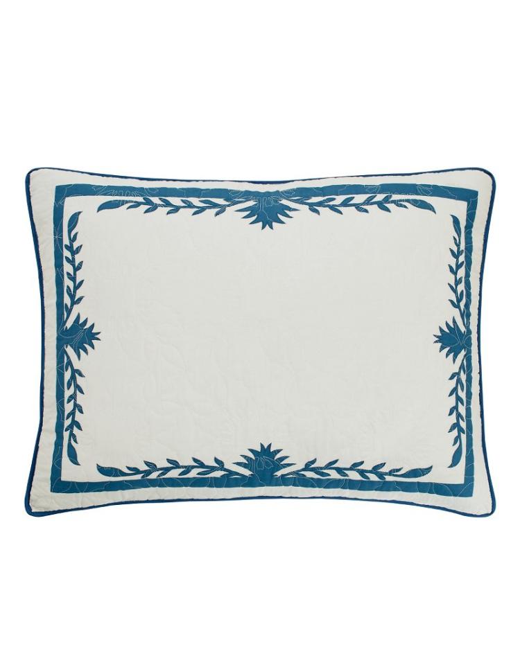 Beach &amp; Home Pillows &amp; Shams | Tommy Bahama Aloha Pineapple Standard Sham Blue