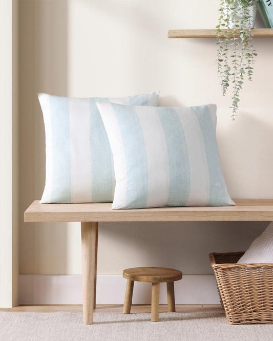 Beach &amp; Home Pillows &amp; Shams | Tommy Bahama Awning Stripe Blue Decorative Pillow Blue