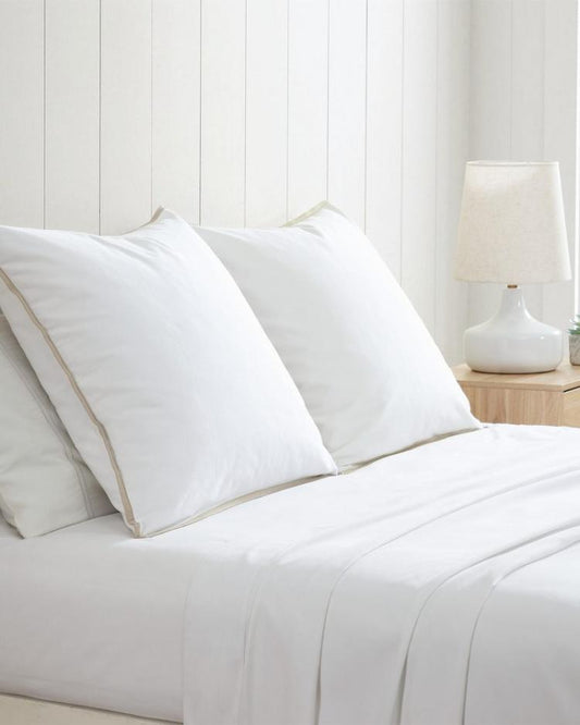 Beach &amp; Home Pillows &amp; Shams | Tommy Bahama Bahama Basic Canvas White European Shams - Set Of 2 White