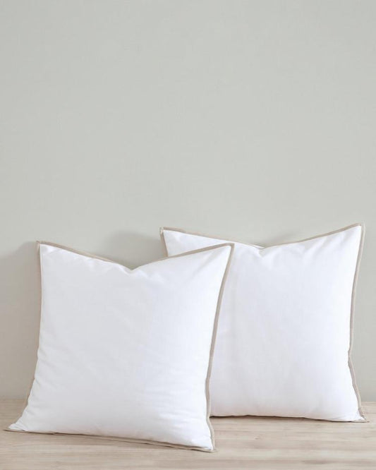 Beach &amp; Home Pillows &amp; Shams | Tommy Bahama Bahama Basic Canvas White European Shams - Set Of 2 White