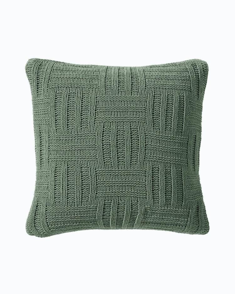 Beach &amp; Home Pillows &amp; Shams | Tommy Bahama Chain Basket Decorative Pillow Green