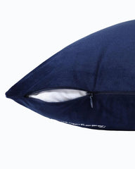 Beach &amp; Home Pillows &amp; Shams | Tommy Bahama Holiday Retriever Velvet Decorative Pillow Navy