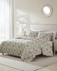 Beach &amp; Home Quilts &amp; Blankets | Tommy Bahama Acapulco Palms Reversible 2-Piece Twin Quilt Set Green