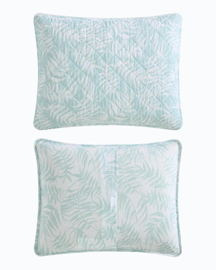 Beach &amp; Home Quilts &amp; Blankets | Tommy Bahama Art Of Palms Reversible 3-Piece King Quilt Set Blue