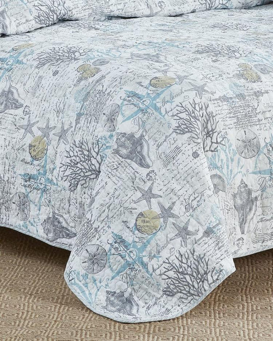 Beach &amp; Home Quilts &amp; Blankets | Tommy Bahama Beach Bliss 2-Piece Twin Quilt Set Grey