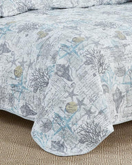 Beach &amp; Home Quilts &amp; Blankets | Tommy Bahama Beach Bliss 3-Piece King Quilt Set Grey