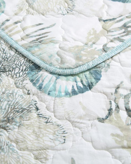 Beach &amp; Home Quilts &amp; Blankets | Tommy Bahama Freeport 3-Piece Full/Queen Quilt Set Blue