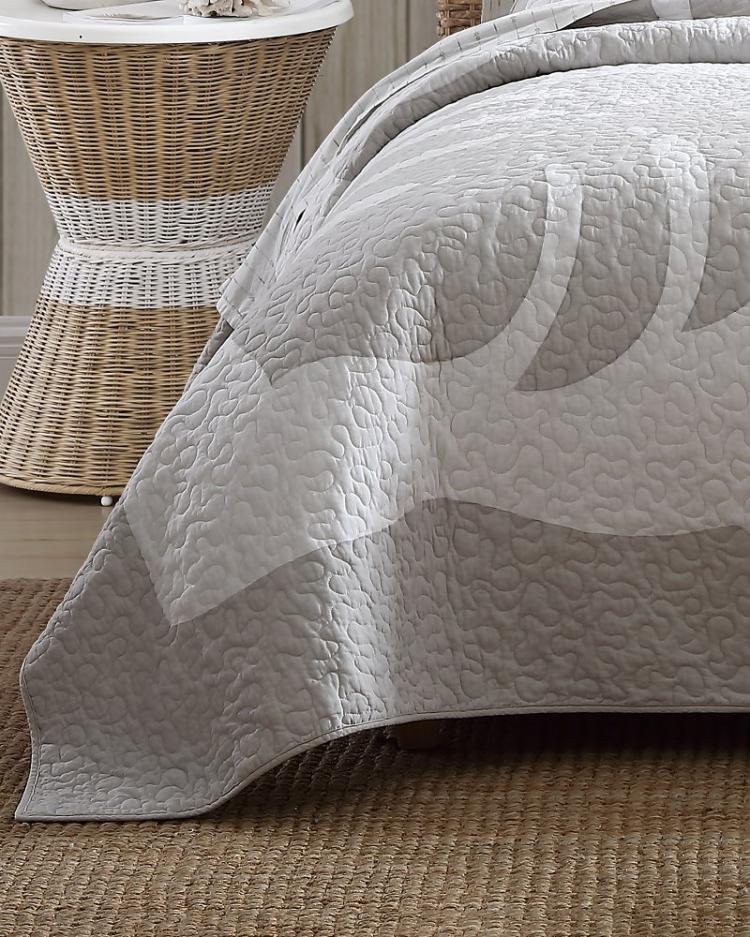 Beach &amp; Home Quilts &amp; Blankets | Tommy Bahama Molokai King Quilt Grey