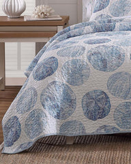 Beach &amp; Home Quilts &amp; Blankets | Tommy Bahama Ocean Isle 2-Piece Twin Quilt Set Blue