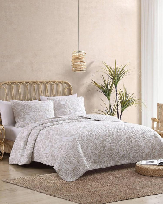 Beach &amp; Home Quilts &amp; Blankets | Tommy Bahama Palmday 2-Piece Twin Quilt Set Brown