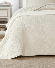 Beach &amp; Home Quilts &amp; Blankets | Tommy Bahama Raffia Solid 2-Piece Twin Quilt Set Beige