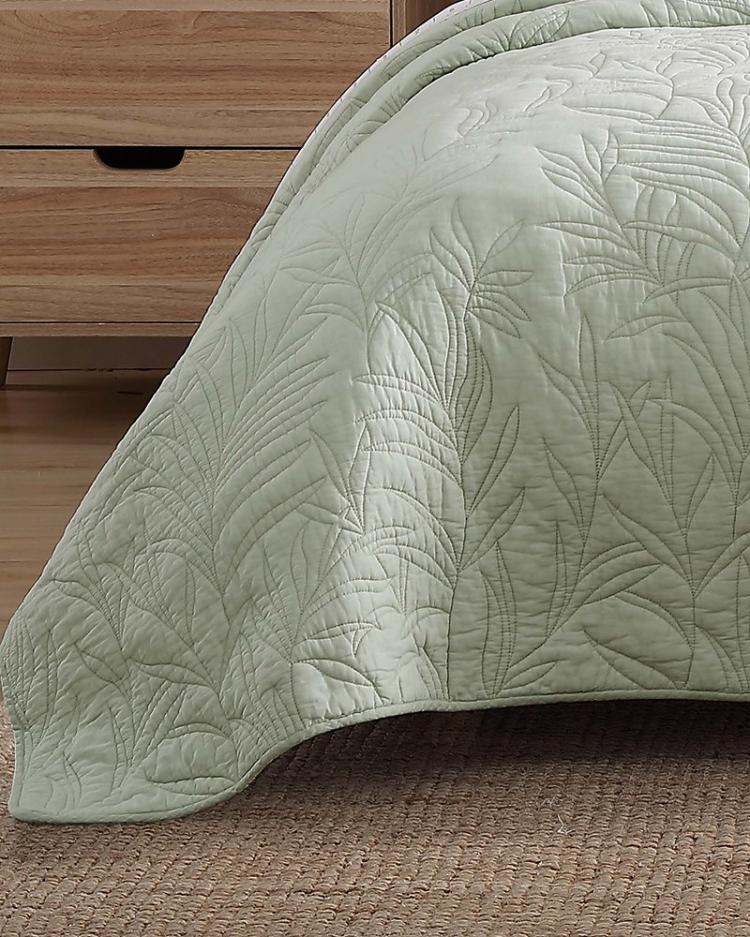 Beach &amp; Home Quilts &amp; Blankets | Tommy Bahama Solid Costa Sera Twin Quilt Green