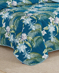 Beach &amp; Home Quilts &amp; Blankets | Tommy Bahama Southern Breeze 3-Piece Full/Queen Quilt Set Blue