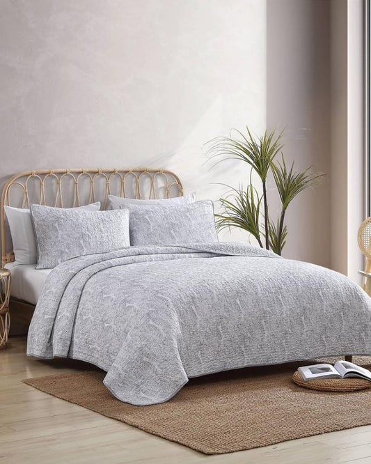 Beach &amp; Home Quilts &amp; Blankets | Tommy Bahama Water Leaves 2-Piece Twin Quilt Set Grey