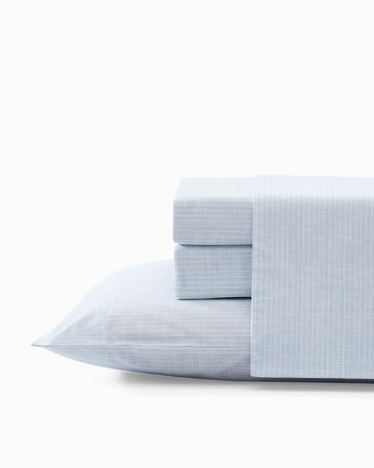 Beach &amp; Home Sheet Sets &amp; Bedskirts | Tommy Bahama Ala Moana Stripe 4-Piece Queen Sheet Set Ocean