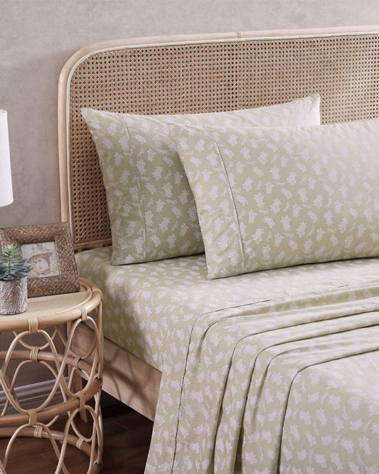 Beach &amp; Home Sheet Sets &amp; Bedskirts | Tommy Bahama Aloha Pineapple Queen Sheet Set Sage Green