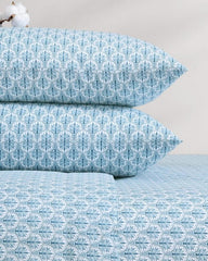 Beach &amp; Home Sheet Sets &amp; Bedskirts | Tommy Bahama Coastal Batik Blue 4-Piece Queen Sheet Set Blue