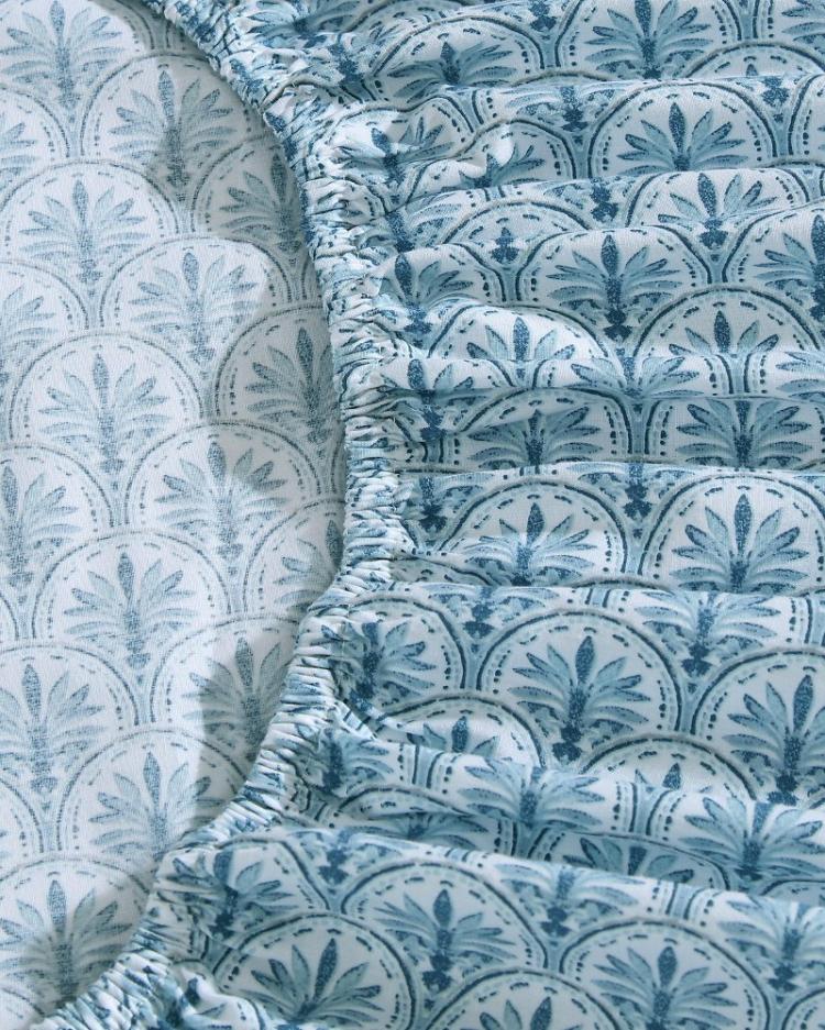 Beach &amp; Home Sheet Sets &amp; Bedskirts | Tommy Bahama Coastal Batik Blue 4-Piece Queen Sheet Set Blue