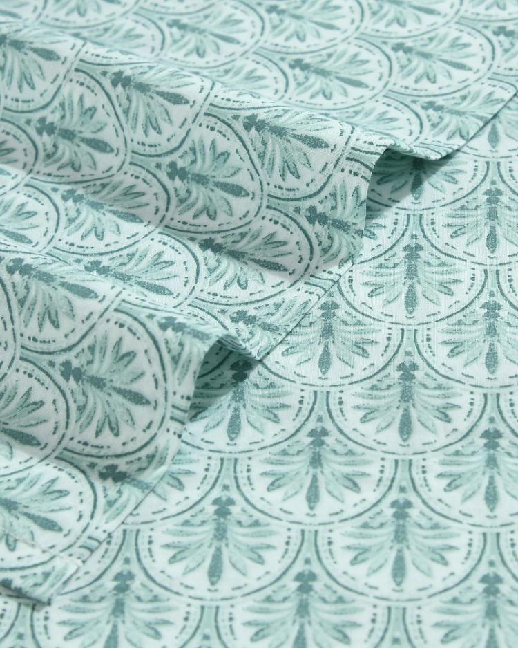 Beach &amp; Home Sheet Sets &amp; Bedskirts | Tommy Bahama Coastal Batik Green 4-Piece King Sheet Set Spring Green