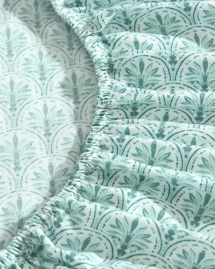 Beach &amp; Home Sheet Sets &amp; Bedskirts | Tommy Bahama Coastal Batik Green 4-Piece Queen Sheet Set Spring Green