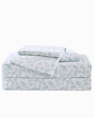 Beach &amp; Home Sheet Sets &amp; Bedskirts | Tommy Bahama Hibiscus Bloom 4-Piece Queen Sheet Set Green