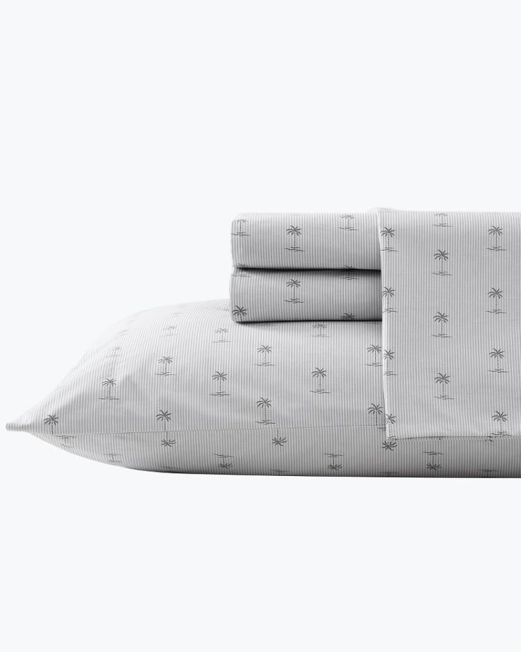 Beach &amp; Home Sheet Sets &amp; Bedskirts | Tommy Bahama Kew Palms 4-Piece King Sheet Set Grey