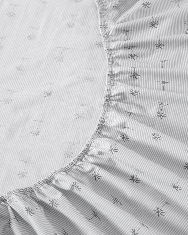 Beach &amp; Home Sheet Sets &amp; Bedskirts | Tommy Bahama Kew Palms 4-Piece Queen Sheet Set Grey