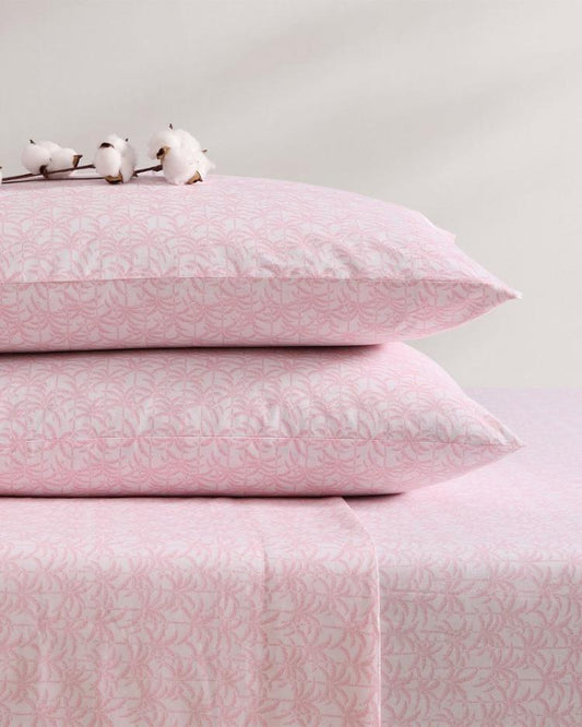 Beach &amp; Home Sheet Sets &amp; Bedskirts | Tommy Bahama Lovely Palms 4-Piece King Sheet Set Pink