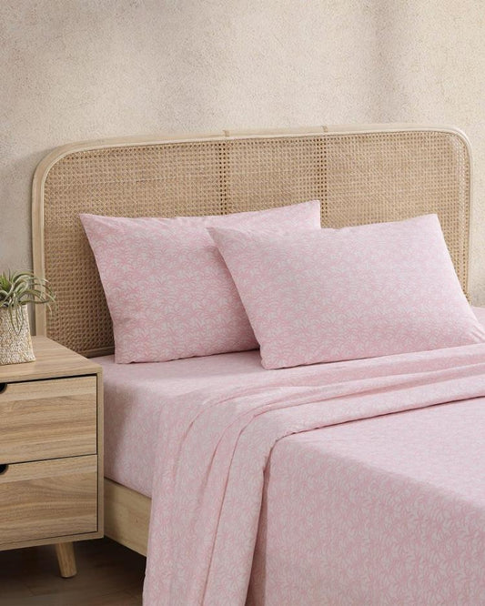 Beach &amp; Home Sheet Sets &amp; Bedskirts | Tommy Bahama Lovely Palms 4-Piece King Sheet Set Pink
