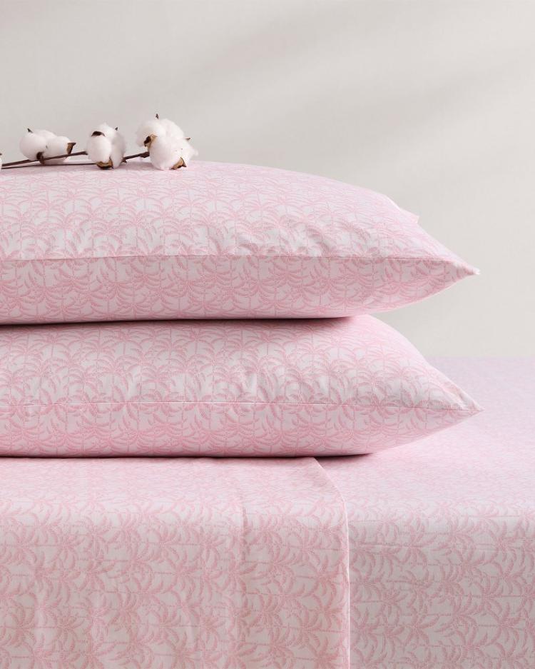 Beach &amp; Home Sheet Sets &amp; Bedskirts | Tommy Bahama Lovely Palms 4-Piece Queen Sheet Set Pink