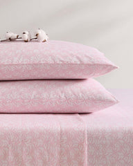Beach &amp; Home Sheet Sets &amp; Bedskirts | Tommy Bahama Lovely Palms 4-Piece Queen Sheet Set Pink