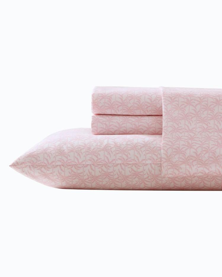 Beach &amp; Home Sheet Sets &amp; Bedskirts | Tommy Bahama Lovely Palms 4-Piece Queen Sheet Set Pink