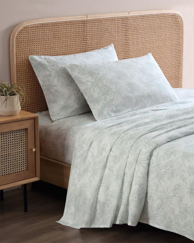 Beach &amp; Home Sheet Sets &amp; Bedskirts | Tommy Bahama Pen And Ink 4-Piece King Sheet Set Spring Green