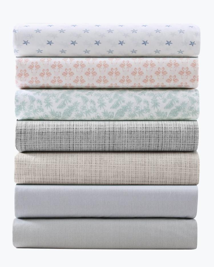 Beach &amp; Home Sheet Sets &amp; Bedskirts | Tommy Bahama Raffia Linen Queen Sheet Set Grey