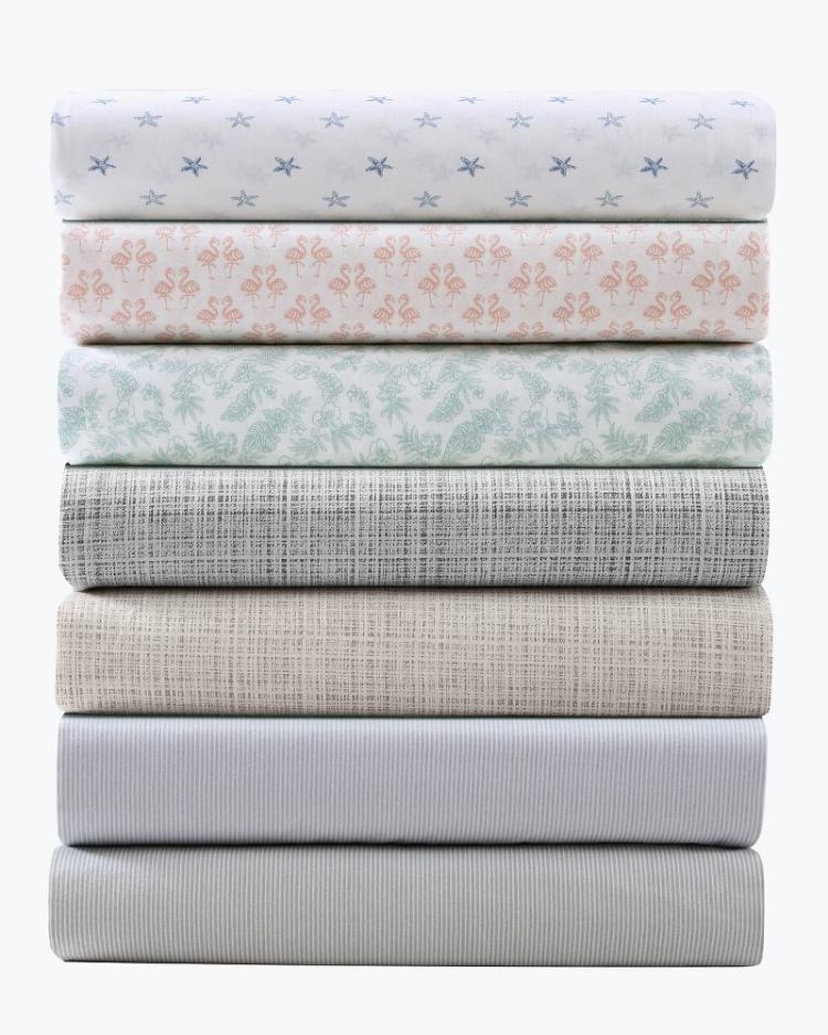 Beach &amp; Home Sheet Sets &amp; Bedskirts | Tommy Bahama Raffia Linen Queen Sheet Set Khaki