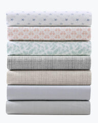 Beach &amp; Home Sheet Sets &amp; Bedskirts | Tommy Bahama Raffia Linen Queen Sheet Set Khaki