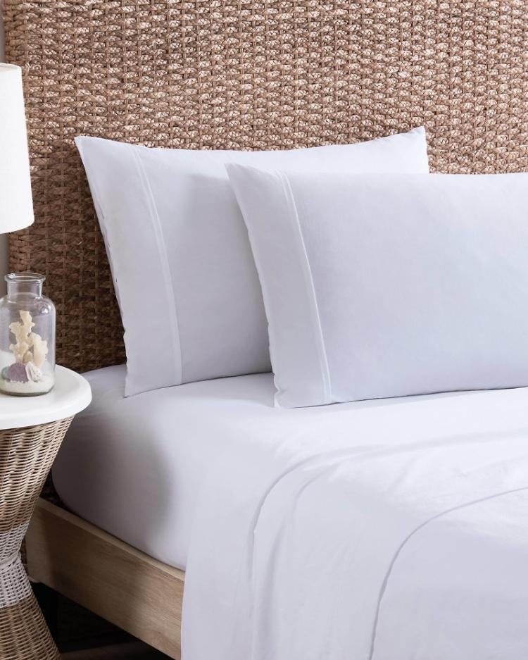 Beach &amp; Home Sheet Sets &amp; Bedskirts | Tommy Bahama Solid 4-Piece King Sheet Set White