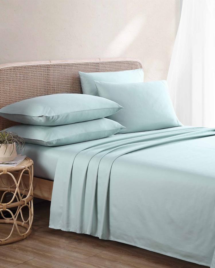 Beach &amp; Home Sheet Sets &amp; Bedskirts | Tommy Bahama Solid Sateen 6-Piece King Sheet Set Blue