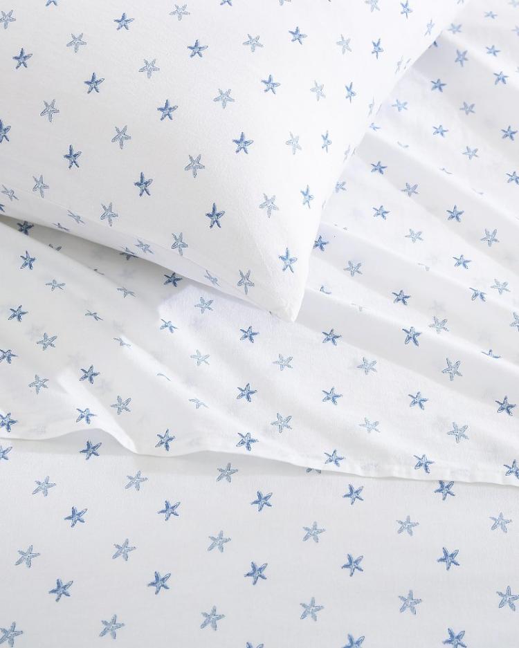 Beach &amp; Home Sheet Sets &amp; Bedskirts | Tommy Bahama Starfish Treasure 4-Piece King Sheet Set Ocean