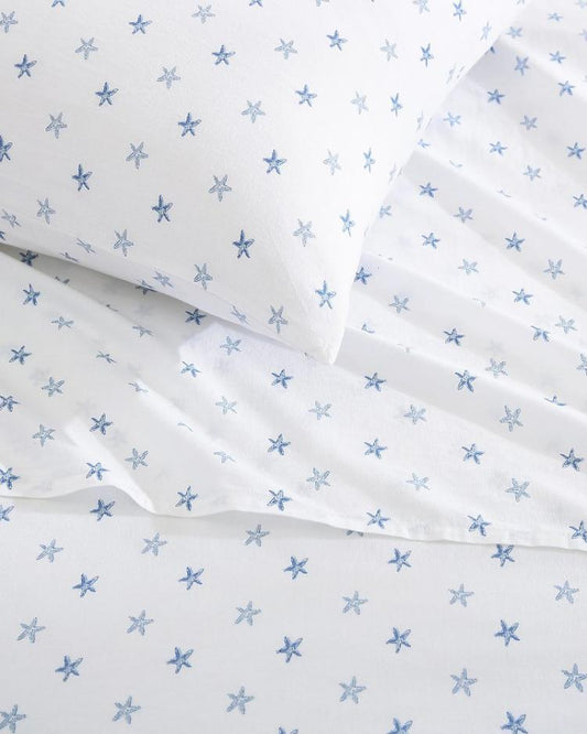 Beach &amp; Home Sheet Sets &amp; Bedskirts | Tommy Bahama Starfish Treasure 4-Piece Queen Sheet Set Ocean